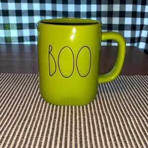Rae Dunn BOO green mug